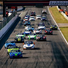 MARCEL DEKKER - Mazda MX-5 - Dekker Racing / Mazda MX-5 Cup -LEON VAN VERSEVELD - Mazda MX-5 - Dekker Racing / Mazda MX-5 Cup - XAVIER VAN DER SCHOOT - Mazda MX-5 - JW Raceservice / Mazda MX-5 Cup - Voorjaarsraces at GP Circuit, Zandvoort, The Netherlands, April, 6, 2025, Photo: Rob Eric Blank