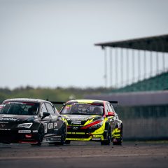 DENNIS DE BORST & STEFF DE BORST - Hyundai i30N TCR - FEBO Racing Team by FMA / SUPERCAR CHALLENGE - LAURENS DE WIT & FABIAN SCHOONHOVEN - Cupra TCR - Ferry Monster Autosport / SUPERCAR CHALLENGE - SuperCar at Silverstone, United Kingdom, May, 3, 2025, Photo: Rob Eric Blank