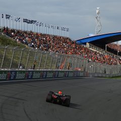 ZANDVOORT, NETHERLANDS - AUGUST 29: Max Verstappen of the Netherlands driving the (1) Oracle Red Bull Racing RB21 on track during practice ahead of the F1 Grand Prix of Netherlands at Circuit Zandvoort on August 29, 2025 in Zandvoort, Netherlands. (Photo by Rudy Carezzevoli/Getty Images) // Getty Images / Red Bull Content Pool // SI202508290447 // Usage for editorial use only //