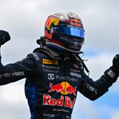 MELBOURNE, AUSTRALIA - MARCH 08: Race winner Nikola Tsolov of Bulgaria and Campos Racing (6) celebrates on arrival in parc ferme during the Round 1 Melbourne Feature race of the Formula 2 Championship at Albert Park Circuit on March 08, 2026 in Melbourne, Australia. (Photo by James Sutton - Formula 1/Formula 1 via Getty Images)