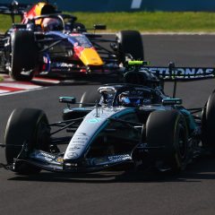 Japanese Grand Prix, Friday, Getty Images SUZUKA, JAPAN - MARCH 27: Andrea Kimi Antonelli of Italy driving the (12) Mercedes AMG Petronas F1 Team W17 on track during practice ahead of the F1 Grand Prix of Japan at Suzuka Circuit on March 27, 2026 in Suzuka, Japan. (Photo by Sam Bloxham/LAT Images)