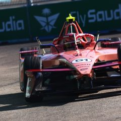 BERLIN, GERMANY - MAY 02: Nico Muller of Switzerland driving the (51) Porsche Formula E Team Porsche 99X Electric on track during practice, ahead of the Berlin E-Prix, Round 7 of the 2026 FIA Formula E World Championship at Tempelhof Airport Circuit on May 02, 2026 in Berlin, Germany. (Photo by Joe Portlock/LAT Images)