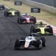 BUDAPEST, HUNGARY - JULY 26: Noel Leon of Mexico and Campos Racing (5) leads Rafael Camara of Brazil and Invicta Racing (1) on track during the Round 9 Budapest Feature race of the Formula 2 Championship at Hungaroring on July 26, 2026 in Budapest, Hungary. (Photo by Dom Gibbons - Formula 1/Formula 1 via Getty Images)