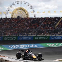 ZANDVOORT, NETHERLANDS - AUGUST 21: Max Verstappen of the Netherlands driving the (3) Oracle Red Bull Racing RB22 Red Bull Ford Powertrains on track during Sprint Qualifying ahead of the F1 Grand Prix of Netherlands at Circuit Zandvoort on August 21, 2026 in Zandvoort, Netherlands. (Photo by Mark Thompson/Getty Images) // Getty Images / Red Bull Content Pool // SI202608210409 // Usage for editorial use only //