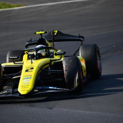 MONZA, ITALY - SEPTEMBER 06: Joshua Durksen of Paraguay and Invicta Racing (2) on track during the Round 10 Monza Feature race of the Formula 2 Championship at Autodromo Nazionale Monza on September 06, 2026 in Monza, Italy. (Photo by James Sutton - Formula 1/Formula 1 via Getty Images)